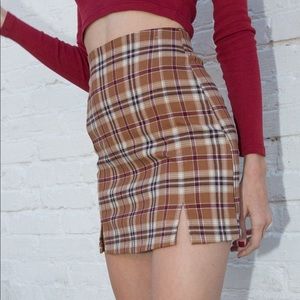 Brandy Melville brown Cara skirt, size 0S